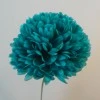 Artificial Pompom Chrysanthemum Teal 73cm - C053 