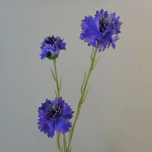 Artificial Meadow Cornflowers Blue 62cm - C147 