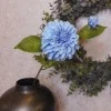 Artificial Ball Dahlia Blue 63cm - D183 I2