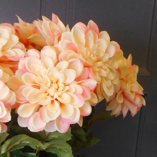 Artificial Dahlia Peach 60cm - D017 GG2