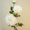 Artificial Dahlias Spray Creamy White 102cm - D200 CC3