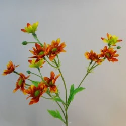 Artificial Daisy Stem Orange 56cm - D203 C2