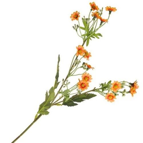 Mini Garden Daisies Stem Orange 63cm - D078 J2