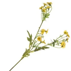 Mini Garden Daisies Stem Yellow 63cm - D079 DD3