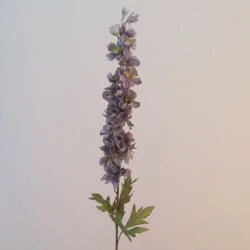 Silk Delphiniums or Larkspur Lavender Grey 90cm - D146 D3