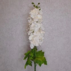 Artificial Larkspur Delphiniums Cream 78cm - D062 R4