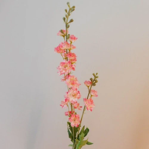 Artificial Meadow Delphiniums Cream Pink 87cm - S035 Q4