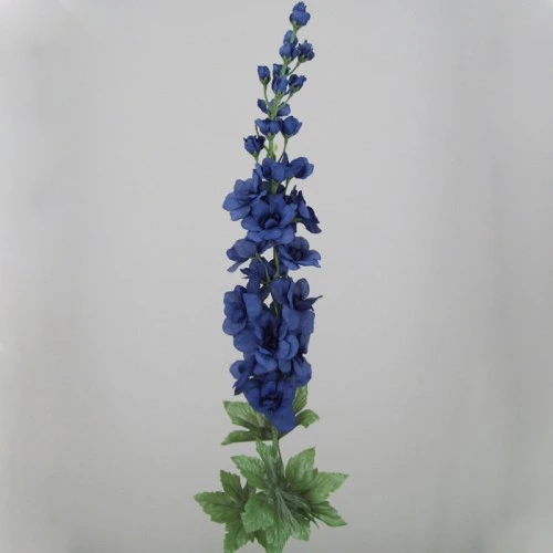Midnight Blue Silk Delphiniums or Larkspur 75cm - D006 D3