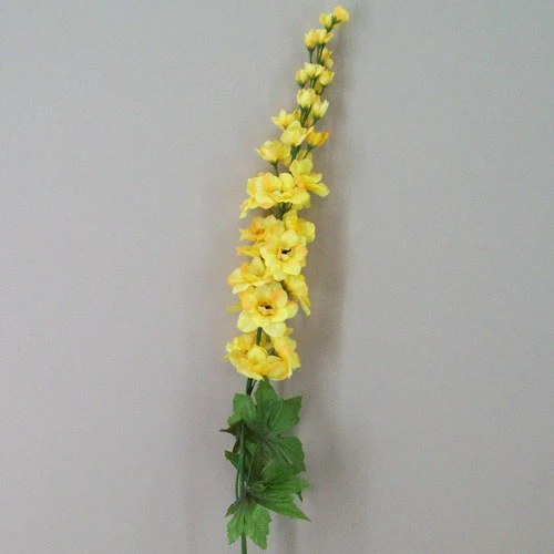 Yellow Silk Delphiniums or Larkspur 84cm - D105 D3