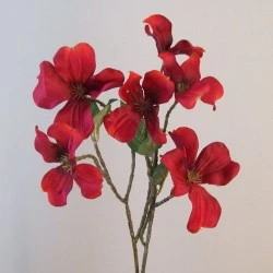 Artificial Dogwood Red 59cm - D150 G3