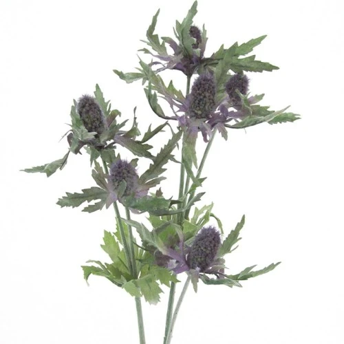 Artificial Eryngium Thistles Sea Holly Lavender Blue 80cm - E002 