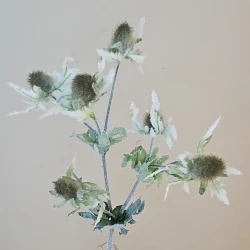 Artificial Eryngium Thistles Sea Holly Green 82cm - E007 H3