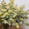 Artificial Floss Flowers Yellow 56cm - F057 FF4
