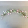 English Meadow Flower Garland Blush Pink Flowers 85cm - MED014 BB4