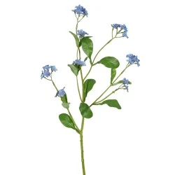 Artificial Forget Me Not Stem Blue 49cm - F036 H3