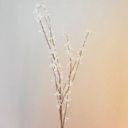 Artificial Forsythia Branch White 118cm - F011 D1