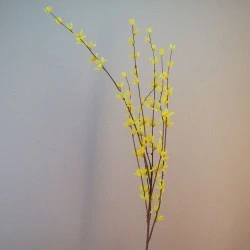 Artificial Forsythia Branch Yellow 118cm - F058 K1
