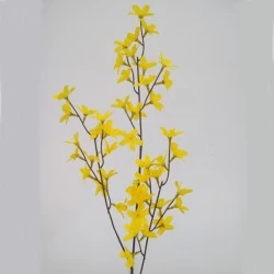 Silk Forsythia Stem 82cm - F018 H3