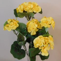 Artificial Geranium Plant Yellow 37cm - G091 F3