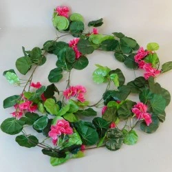Fleur Geranium Garland Hot Pink 180cm - G092 BX15