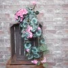Trailing Artificial Geraniums Plants Pink 77cm - G081 P4