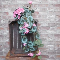 Trailing Artificial Geraniums Plants Pink 77cm - G081 P4