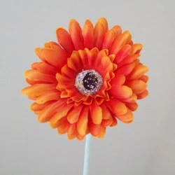 Artificial Gerbera Orange Small 57cm - G130 F3