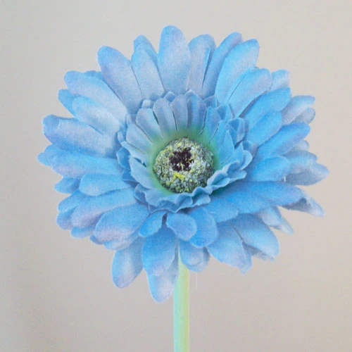Artificial Gerbera Pastel Blue Small 57cm - G129A F2