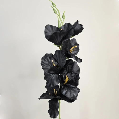 Artificial Gladiola Black 54cm - G089 H2