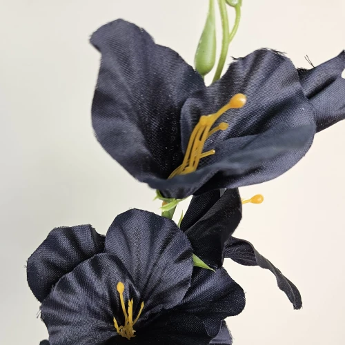Artificial Gladiola Black 54cm - G089 H2