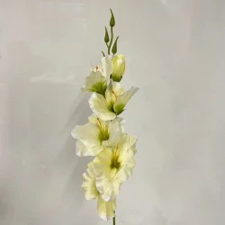 Artificial Gladiola Cream 53cm - G016 