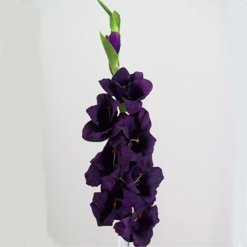 Artificial Gladiola Damson 94cm - G034 