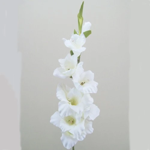 Artificial Gladiola Ivory 94cm - G035 