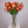Artificial Gloriosa Flame Lily Orange and Yellow 80cm - G004 D1