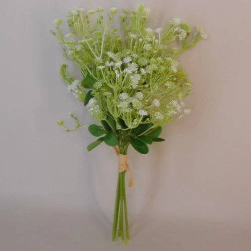 Artificial Gypsophila Bunch Green White 35cm - G036 GG2