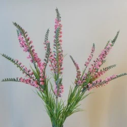 Artificial Heather Plants Pink 54cm - H123 BB1