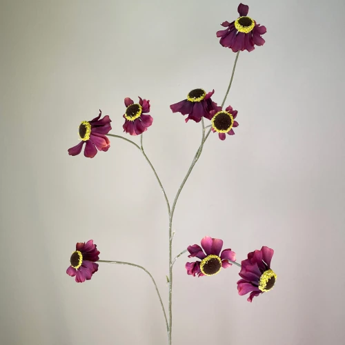 Artificial Helenium Flowers Burgundy 101cm - H107S4