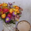 Artificial Helichrysum Mixed 46cm | Faux Dried Flowers - H097 G2