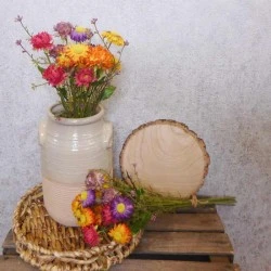 Artificial Helichrysum Mixed 46cm | Faux Dried Flowers - H097 G2