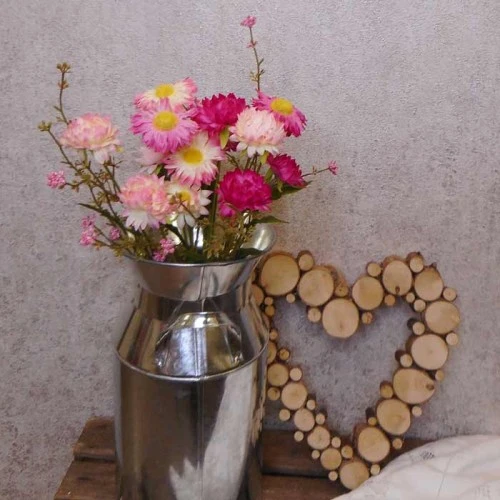 Artificial Helichrysum Mixed Pink 46cm | Faux Dried Flowers - H098 G2