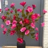 Artificial Hibiscus Spray Hot Pink 117cm - H025 L4