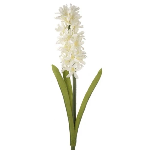 Artificial Hyacinth Plants Cream 43cm - H020 JJ2