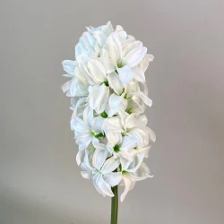 Artificial Hyacinth Stem White 40cm - H173 A1