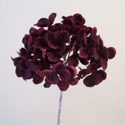 Artificial Hydrangea Burgundy 50cm - H105 