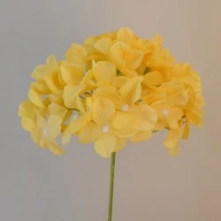 Artificial Hydrangea Golden Yellow 62cm - H139 H4