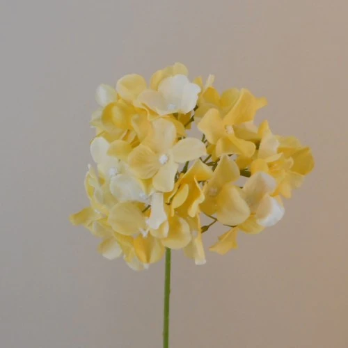 Artificial Hydrangeas Lemon 62cm - H130 H3