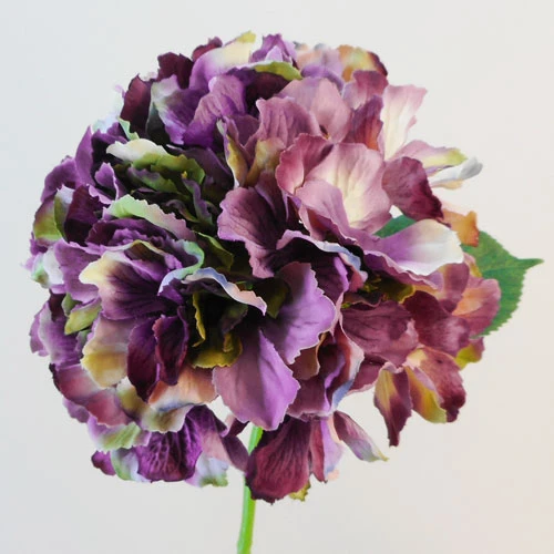 Artificial Mophead Hydrangeas Antique Purple 42cm - H146 G3