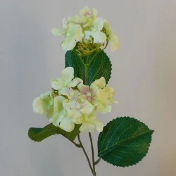 Mini Artificial Hydrangea Flowers Vintage Green 46.5cm - H033 G2