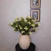 Artificial Hypericum Berries Cream 72cm - H086 H2
