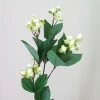 Artificial Hypericum Berries Cream 72cm - H086 H2